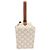 Céline Borsa a mano CELINE Triomphe PVC Leather Ivory Gold Auth 200281SAM D'oro Crudo - vista 2