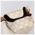 Céline Borsa a mano CELINE Triomphe PVC Leather Ivory Gold Auth 200281SAM D'oro Crudo - vista 6