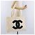Borsa Tote CHANEL COCO Mark Pile White Black CC Auth BA15283 Nero Bianco - vista 24