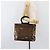 Céline Borsa a mano CELINE Macadam in vinile Marrone Nero Auth ep15650 - vista 22