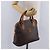 Céline Borsa a mano CELINE Macadam Canvas PVC Leather Brown Gold Auth ka5884 Marrone D'oro - vista 23