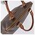 Céline Borsa a mano CELINE Macadam Canvas PVC Leather Brown Gold Auth ka5884 Marrone D'oro - vista 6
