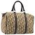 Borsa Boston Christian Dior Trotter Canvas Beige Gold Auth 200928 D'oro