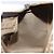 Borsa Boston Christian Dior Trotter Canvas Beige Gold Auth 200928 D'oro - vista 18