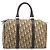 Borsa Boston Christian Dior Trotter Canvas Beige Gold Auth 200928 D'oro - vista 2