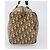 Borsa Boston Christian Dior Trotter Canvas Beige Gold Auth 200928 D'oro - vista 4