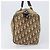 Borsa Boston Christian Dior Trotter Canvas Beige Gold Auth 200928 D'oro - vista 5