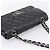 Sac CHANEL Double Flap Chain Matelasse 23 en agneau noir et argent Auth yk20812SAM Argenté - vue 6
