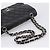 Sac CHANEL Double Flap Chain Matelasse 23 en agneau noir et argent Auth yk20812SAM Argenté - vue 7