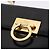 Borsa Salvatore Ferragamo Gancini in vernice 2way Nera Tono Oro Auth 200642 Nero - vista 16