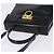 Borsa Salvatore Ferragamo Gancini in vernice 2way Nera Tono Oro Auth 200642 Nero - vista 6
