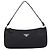 PRADA Accessory Pouch Nylon Black Silver Auth 198964 Silvery - view 2