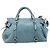 Borsa a mano Miu Miu in pelle 2way blu e oro Auth yk20734M D'oro - vista 3