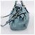 Borsa a mano Miu Miu in pelle 2way blu e oro Auth yk20734M D'oro - vista 5