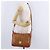 Borsa a tracolla MCM Vicetos PVC Pelle Marrone Tono Oro Auth BA15292 - vista 22