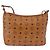Borsa a tracolla MCM Vicetos PVC Pelle Marrone Tono Oro Auth BA15292 - vista 3