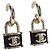 Orecchini CHANEL Push Lock Coco in metallo dorato CC Auth 198851M