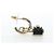 Orecchini CHANEL Push Lock Coco in metallo dorato CC Auth 198851M - vista 5