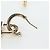 Orecchini CHANEL Push Lock Coco in metallo dorato CC Auth 198851M - vista 9