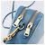 Borsa a tracolla Miu Miu in pelle blu e oro Auth 200239A D'oro - vista 16