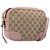 Borsa a tracolla GUCCI GG Canvas Beige Oro 449413 Auth 197806A D'oro