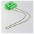 Borsa a tracolla VALENTINO Micro Rockstud Chain in pelle 2way Verde Oro Auth 198465V - vista 9