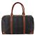 Pequin Borsa Boston FENDI Pecan PVC Pelle Nero Marrone Auth ep15801 - vista 3