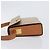 Céline Borsa a tracolla CELINE Macadam PVC Pelle Beige Tono Oro Auth 198924 - vista 5