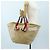 Miu Miu Strohhandtasche Raffia Beige Gold Auth 196583M Golden - Ansicht 29