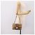 Céline Borsa a tracolla con catena CELINE Triomphe Victoire in pelle marrone e oro Auth yk20866SAM D'oro - vista 24