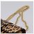 Céline Borsa a tracolla con catena CELINE Triomphe Victoire in pelle marrone e oro Auth yk20866SAM D'oro - vista 8