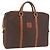 Céline Borsa Business CELINE Macadam Canvas PVC Leather Brown Gold Auth BA15102 Marrone D'oro