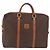 Céline Borsa Business CELINE Macadam Canvas PVC Leather Brown Gold Auth BA15102 Marrone D'oro - vista 2