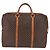 Céline Borsa Business CELINE Macadam Canvas PVC Leather Brown Gold Auth BA15102 Marrone D'oro - vista 3