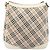Borsa a tracolla BURBERRY Nova Check Canvas Beige Silver Auth 199616 Argento - vista 3
