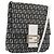 Borsa a tracolla FENDI Zucchino Canvas Mamma Baguette Nero Oro Auth 199623V D'oro