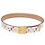 LOUIS VUITTON Cintura Multicolor Carre White M9682 LV Auth 199153V Bianco