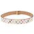 LOUIS VUITTON Cintura Multicolor Carre White M9682 LV Auth 199153V Bianco - vista 2