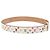 LOUIS VUITTON Cintura Multicolor Carre White M9682 LV Auth 199153V Bianco - vista 4
