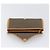 Borsa a Pochette SAINT LAURENT PVC Canvas Brown Gold Auth 197613A Marrone D'oro - vista 13