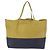 Céline Bolso Tote Horizontal Cabas CELINE de piel Khaki Navy Auth BA14793 Caqui Azul marino - vista 3