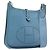 Hermès Borsa a tracolla HERMES Evelyn 3PM in pelle blu Auth 199617V