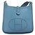 Hermès Borsa a tracolla HERMES Evelyn 3PM in pelle blu Auth 199617V - vista 2