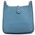 Hermès Borsa a tracolla HERMES Evelyn 3PM in pelle blu Auth 199617V - vista 3