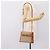 Céline CELINE Macadam Canvas Schultertasche PVC Beige Gold Auth 197680V Golden - Ansicht 23