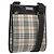 Borsa a tracolla BURBERRY Nova Check Canvas Beige Silver Auth ep15646 Argento