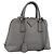 Borsa a Mano PRADA Saffiano 2way Grigio Argento Auth 198967A Marrone