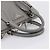 Borsa a Mano PRADA Saffiano 2way Grigio Argento Auth 198967A Marrone - vista 7