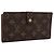 LOUIS VUITTON Monogram Continental Clutch Long Wallet T61217 LV Auth 200170 Monogramma