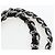 Borsa a tracolla CHANEL Chain Matelasse Pelle Caviar Nero Argento CC Auth yk20796SAV - vista 9